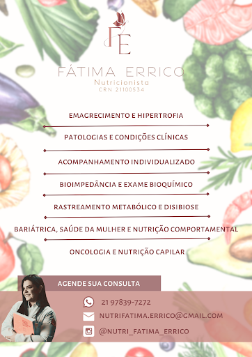 Nutricionista Fátima Errico - Nutrição Clínica, Nutrição Oncológica e Nutrição em Nefrologia