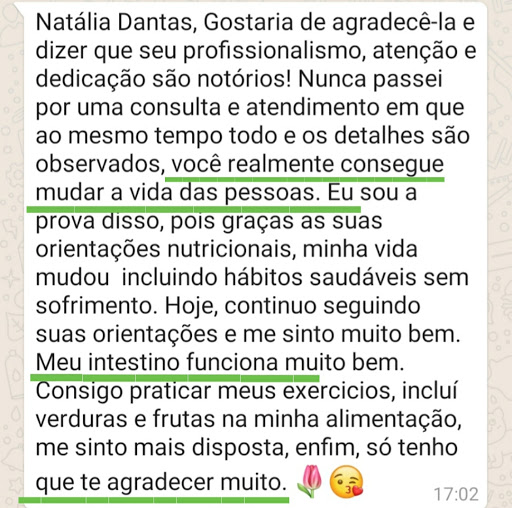 Natália Dantas - Nutricionista On-line: Emagrecimento/ Compulsão Alimentar/ Impulsividade/ Ansiedade - Método Sem Dietas.